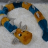 Bettschlange Drache, Puckschnecke, Bettrolle, Wickeltischrolle