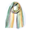 Damen-/Herren-Seiden-Langschal bunt, 178x50 cm, grün