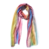 Damen-/Herren-Seiden-Schal bunt, 178x50 cm, Regenbogen