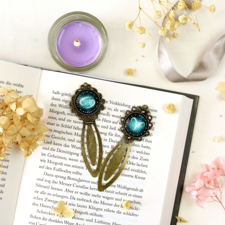 Personalisiertes Lesezeichen Sternzeichen Geschenkidee