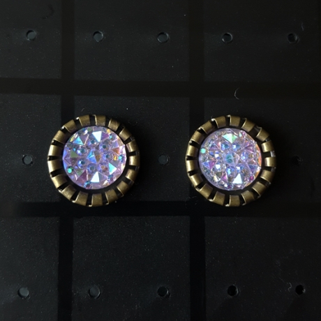 Ohrstecker Cabochon Pink Ice