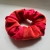 Scrunchie TRIXIE, rot gemustertes Haarband, nachhaltige Mode