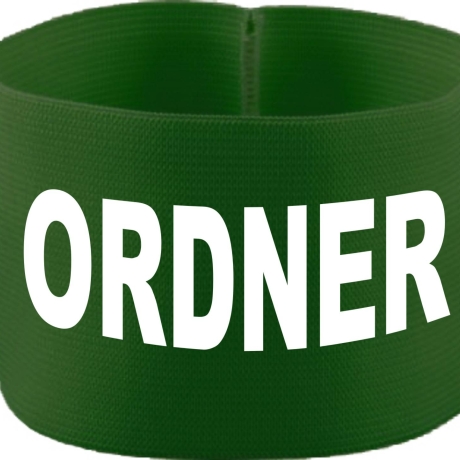gummielastische Armbinde 10 cm bedruckt mit ORDNER