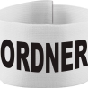 Klett-Armbinde 10 cm Höhe bedruckt mit ORDNER