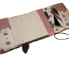 Organizer Canvas altrosa - Kalenderhülle  mit  Federmäppchen