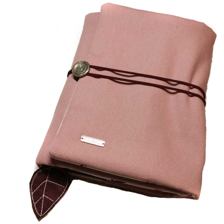 Organizer Canvas altrosa - Kalenderhülle  mit  Federmäppchen