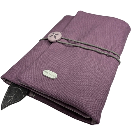 Organizer Canvas Flieder - Kalenderhülle mit Federmäppchen