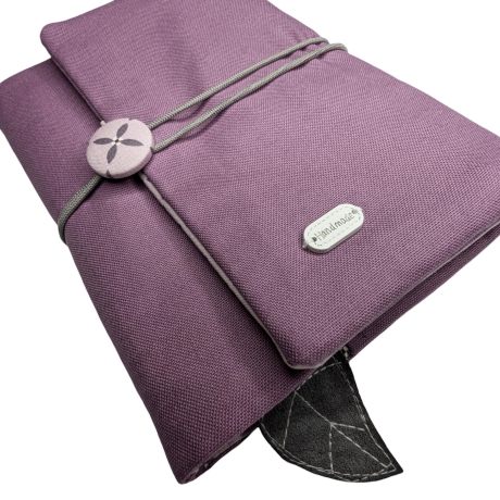 Organizer Canvas Flieder - Kalenderhülle mit Federmäppchen