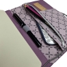 Organizer Canvas Flieder - Kalenderhülle mit Federmäppchen