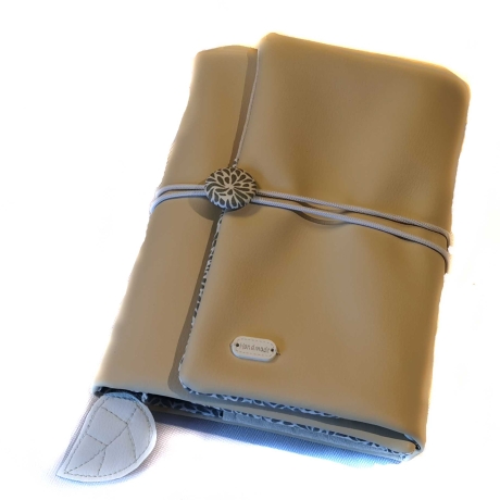 Organizer Kunstleder creme - Kalenderhülle Federmäppchen