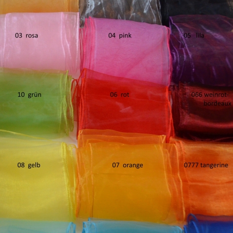 Organzatraum – XL Riesenschleife für Autogeschenk, 14 Farben 