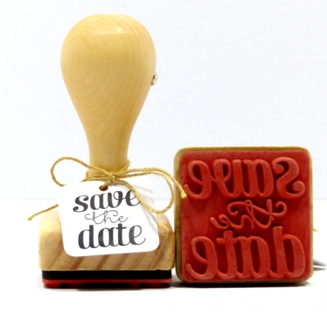 Stempel Holzstempel save the date
