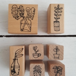 Stempelset Hygge Pflanzen Zimmerpflanzen