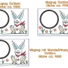 Stickdatei Osterhase SET