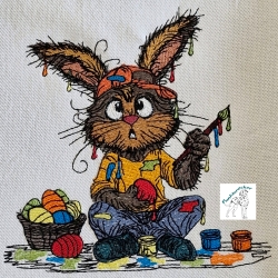 wer kleckst denn da so rum? - Größe 13,78 x 13,54 cm