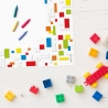 A2 Schreibtischunterlage Legosteine Bausteine bunt