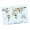 Kinder Lernposter Weltkarte Tiere A1