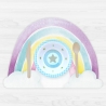 stabiles Vinyl Tischset Regenbogen Kinder Platzset abwaschbar