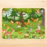 stabiles Vinyl Tischset Waldtiere Kinder Platzset abwaschbar