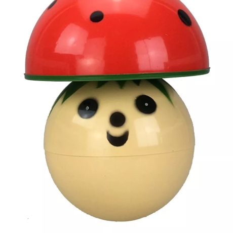 Stehaufpuppe Pilz m. Glöckchen, pa 012, neu