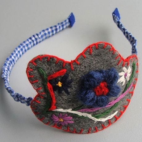 Haarreif Fascinator bestickter Haarschmuck