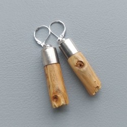 Holz-Ohrhänger Natur