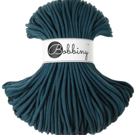 Bobbiny Flechtkordel Premium 5mm 100m Farbe peacock blue