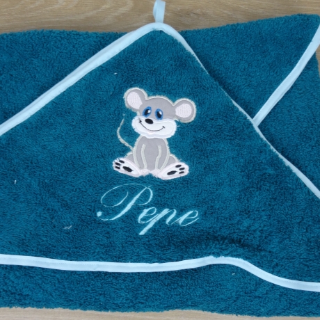 Kapuzenhandtuch personalisiert bis 130 x 130 cm Größe