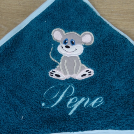 Kapuzenhandtuch personalisiert bis 130 x 130 cm Größe