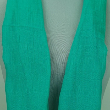 Sommer-Seidenschal 150 g leicht, petrol, 180 x 95 cm, neu