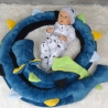 Bettschlange Drache, Puckschnecke, Bettrolle, Wickeltischrolle