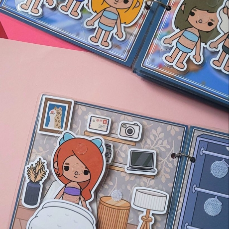 Toca Boca Life,Advent, Spielbuch, Handmade, Busybook, Spiel