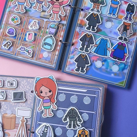 Toca Boca Life,Advent, Spielbuch, Handmade, Busybook, Spiel