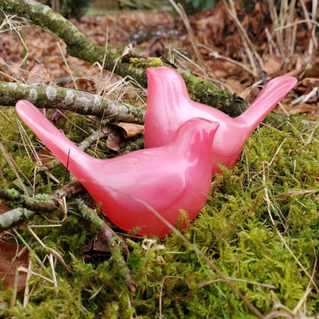 Dekovögel aus Epoxidharz, Frühlingsdeko