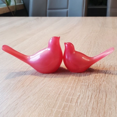 Dekovögel aus Epoxidharz, Frühlingsdeko
