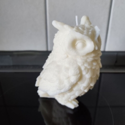 3D Eule Kerze aus Sojawachs