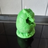 Drachenei Kerze aus Sojawachs, 3D Drache, Grün