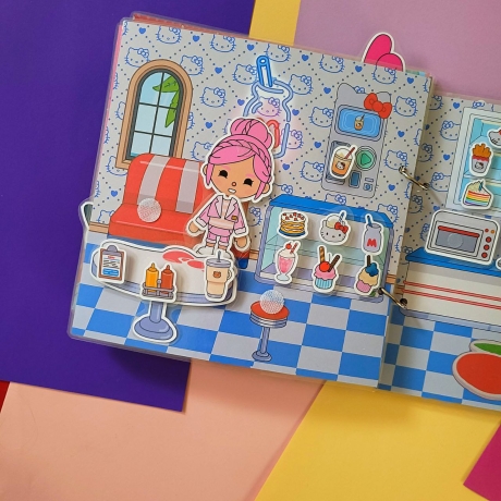 Toca Boca Life, Hello Kitty, Spielbuch, Handmade, Busybook, Spiel