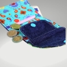 Geldbörse klein Portemonnaie / Geldbeutel /blau/ Pfau/ Kinder