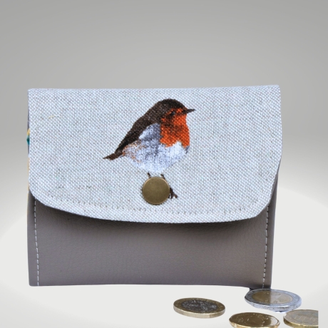 Geldbörse klein / Portemonnaie/ Geldbeutel  klein / Vogel/ mini 