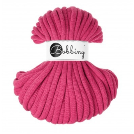 Statementkette pink Knoten Skandi Baumwolle Makramee nachhaltig