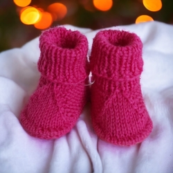 Babyschuhe für Neugeborene 0-3 Monate, pink