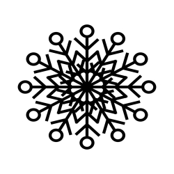 Plotterdatei Schneeflocke PNG SVG DXF R12/R14