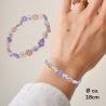 Perlenarmband Blumenmuster