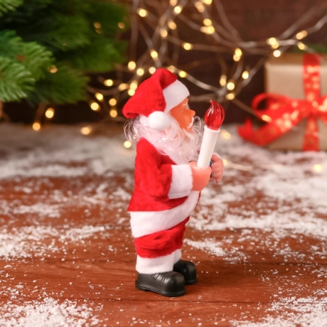 Weihnachtsmann mit Zipfelmütze, rot, 15 cm, neu, Handarbeit