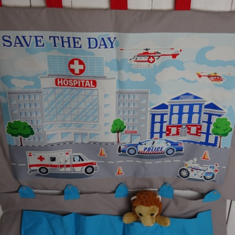 Adventskalender, Polizeistation, Wandutensilo, wandelbar