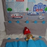 Adventskalender, Polizeistation, Wandutensilo, wandelbar