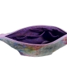 Kosmetiktasche Aquarell Blumen Pastell gesteppt | Kulturbeutel