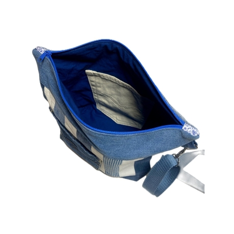 Crossbody-Tasche aus Upcycling-Jeans | Patchwork Umhängetasche