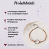 Lederarmband mit Ring Silver Circle - Schmuck aus Leder